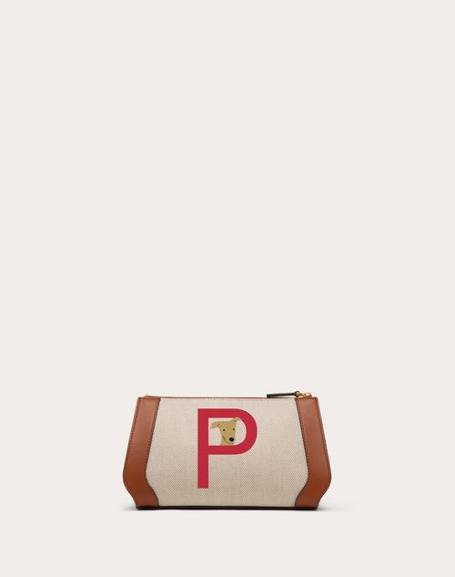 Valentino Garavani - Pochette Personnalisable Valentino Garavani Rockstud Pet - Beige/cuir/rosso Valentino - Femme - Rockstud Pet - Sacs