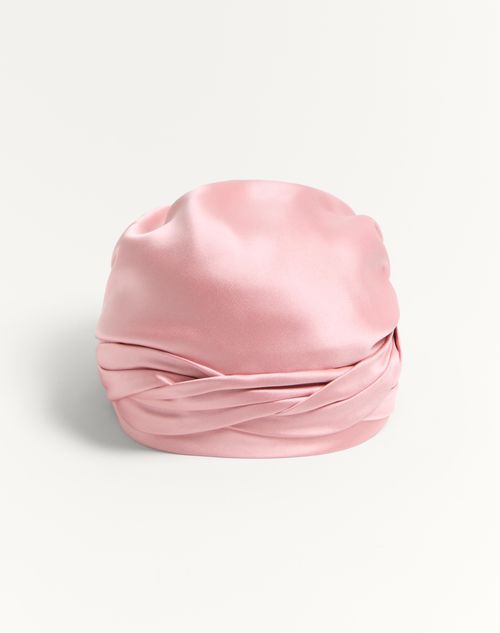 Valentino Garavani - Turban Scarf With Silk Braid - Rose Mist/gold - Woman - New Arrivals