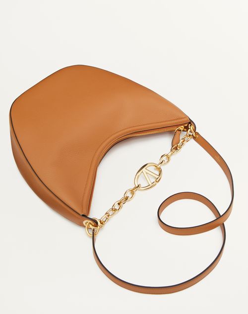 Vlogo Moon Medium Grainy Calfskin Hobo Bag With Chain for Vlogo Moon Medium Grainy Calfskin Hobo Bag With Chain for