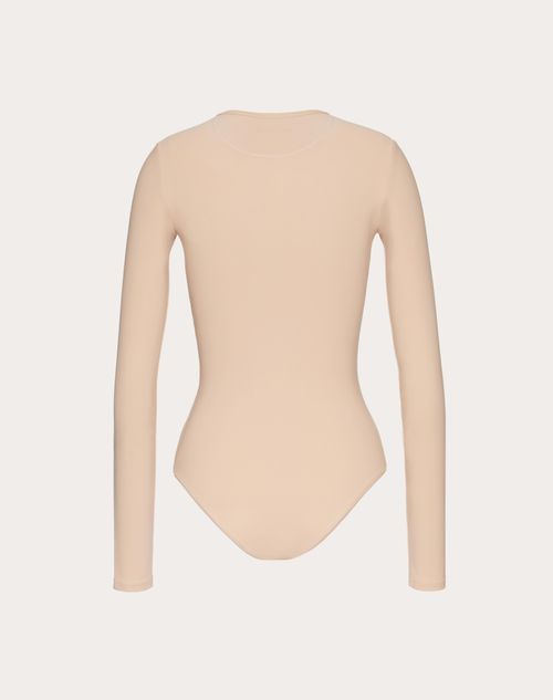 Valentino - Jersey Bodysuit - Sand - Woman - Tshirts And Sweatshirts