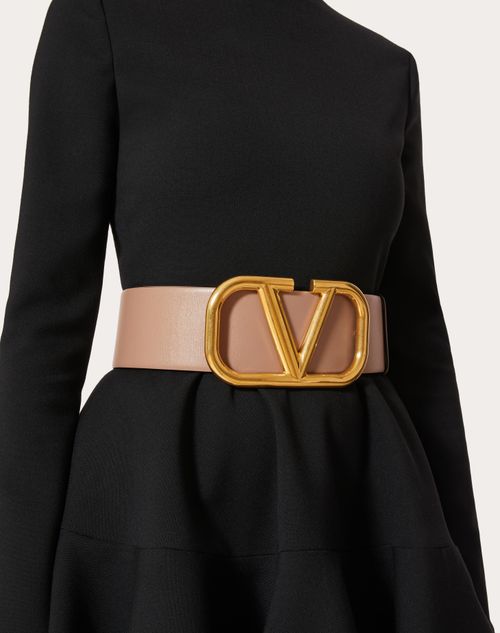 Reversible Vlogo Signature Belt In Glossy Calfskin 70 Mm for Reversible Vlogo Signature Belt In Glossy Calfskin 70 Mm for