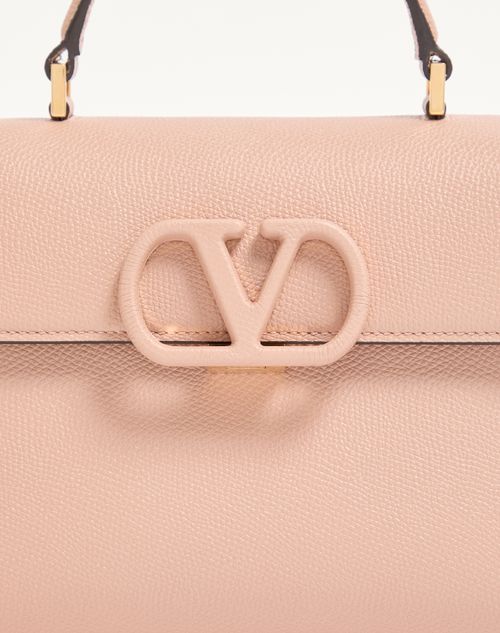 Valentino Garavani - Borsa A Mano Piccola Valentino Garavani Vsling In Vitello Granato - Rose Cannelle - Donna - Borse A Mano