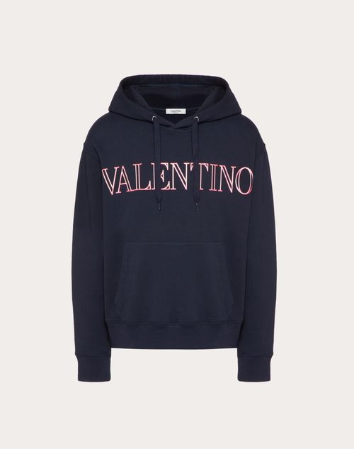 Valentino - Sweatshirt With Valentino Neon Universe Print - Navy/multicolor - Man - Man Ready To Wear Sale