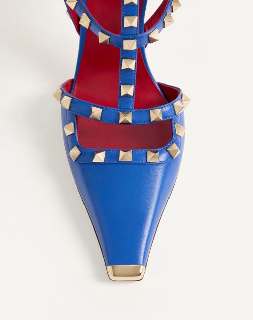 Valentino Garavani - Rockstud Kidskin Pumps 100mm - Cobalt - Woman - Pumps And Slingbacks
