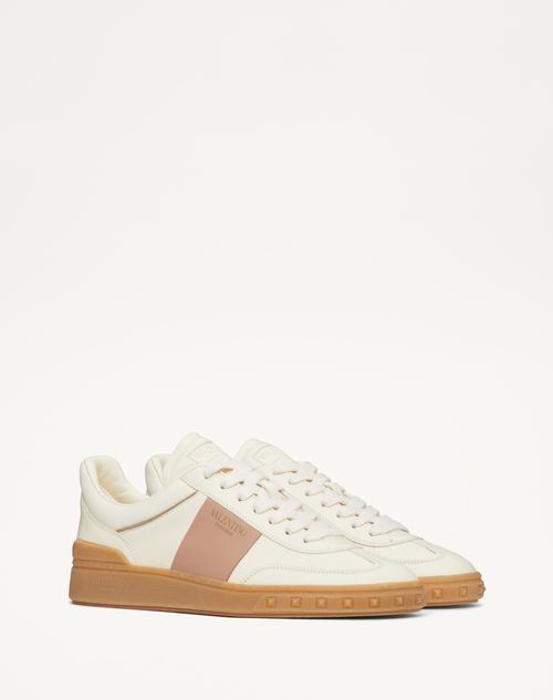 Valentino Garavani - Upvillage Trainer In Calfskin Leather - Rose Cannelle - Woman - Trainers