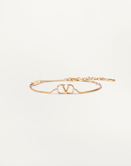 Valentino Garavani - Pulsera Vlogo Signature De Metal - Oro - Hombre - Joyas