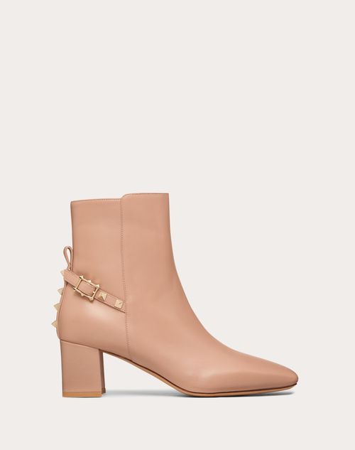 Valentino Garavani - Rockstud Nappa Ankle Boot 60mm - Rose Cannelle - Woman - Boots