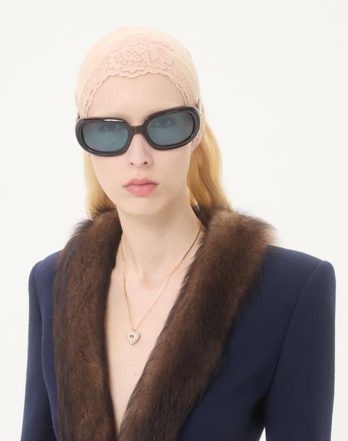 Valentino Garavani - Coeur Royal Necklace In Metal, Enamel And Swarovski® Crystals - Gold/crystal - Woman - Jewellery