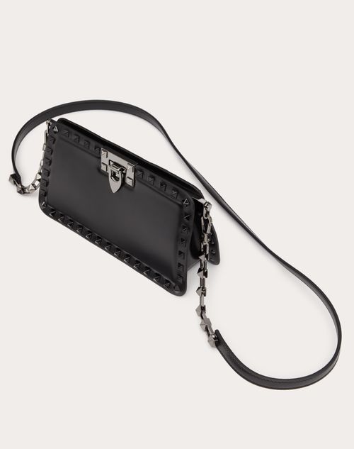 Valentino Garavani Rolling Rockstud Crossbody Bag Leather with