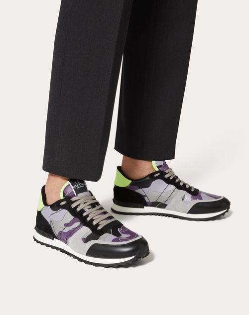 Valentino rockrunner outlet camouflage sneakers