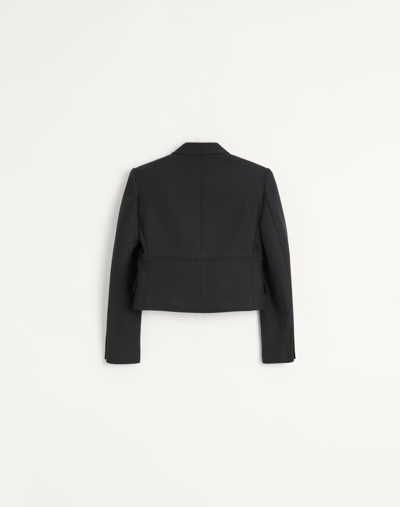 Valentino Crepe Couture Jacket Woman Black 44