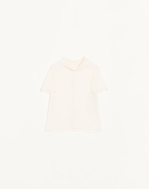 Valentino - Georgette Top - Ivory - Woman - Shirts And Tops