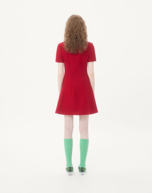 Valentino - Short Dress In Plain Wool Tweed - Paris - Woman - Dresses