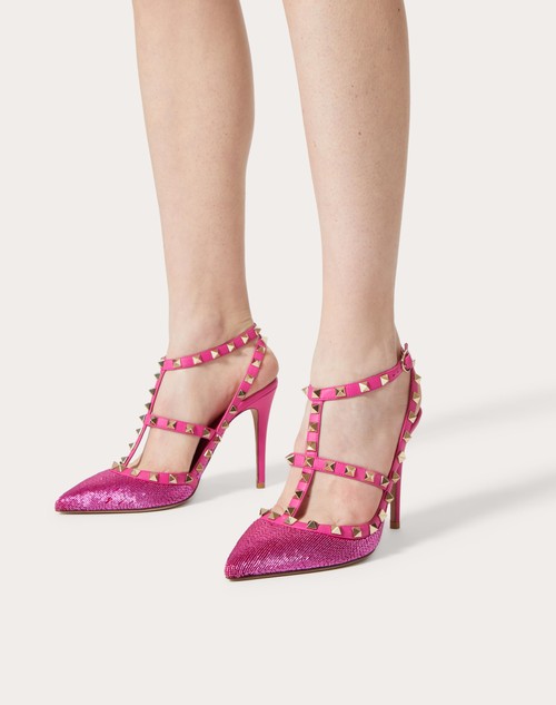 valentino rockstud sequin pumps