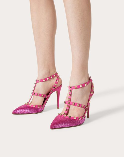 Valentino pink store rockstud pumps