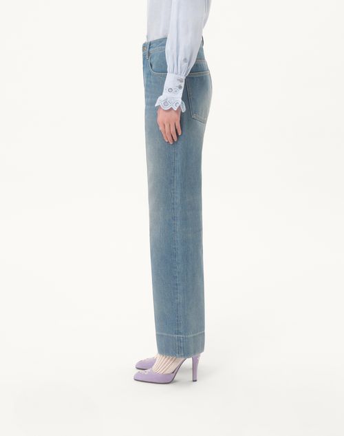 デニム パンツ for ウィメンズ インチ ブルー | Valentino JP デニム パンツ for ウィメンズ インチ ブルー | Valentino JP