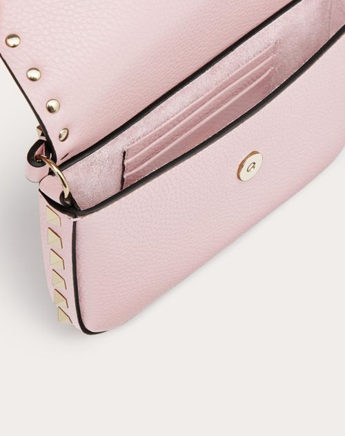 rockstud grainy calfskin pump 100 mm