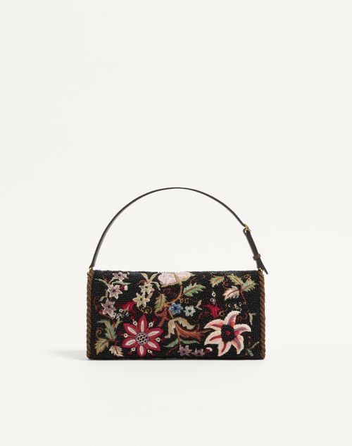 Valentino Garavani - Valentino Garavani Devain Embroidered Small Shoulder Bag - Multicolor - Woman - Clutches