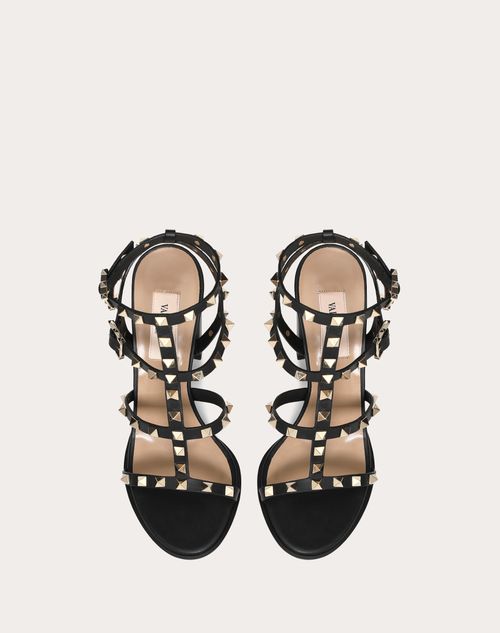 Valentino Garavani - Rockstud Ankle Strap Sandal 90 Mm - Black - Woman - Sandals
