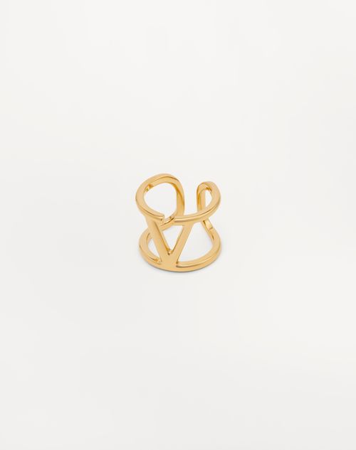 Valentino Garavani - Vlogo Signature Metal Ring - Gold - Woman - Jewellery