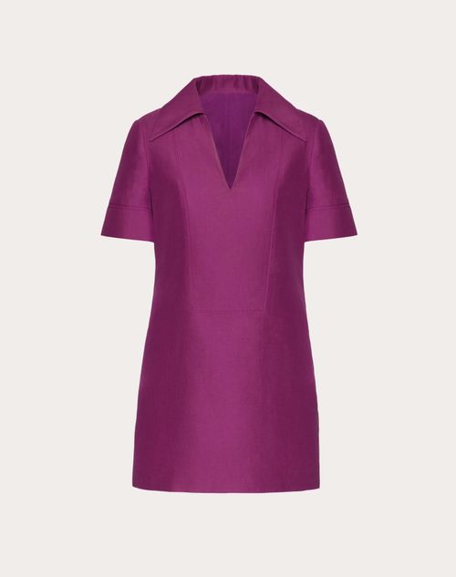 Valentino - Crepe Couture Cotton Dress - Purple - Woman - Woman Sale