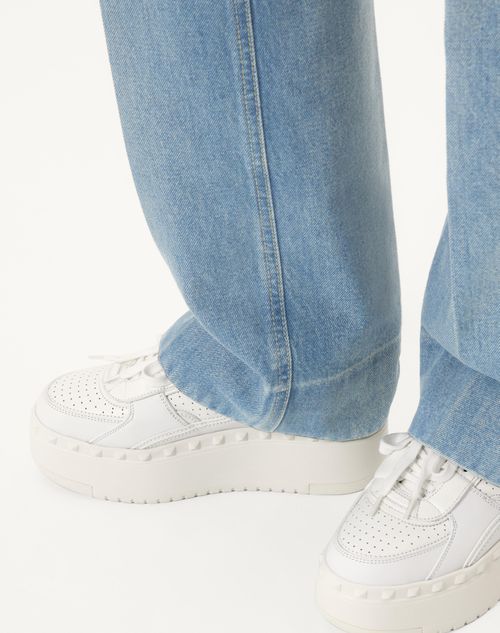 Valentino Garavani - Freedots Xl Calfskin Sneaker - White - Woman - Sneakers