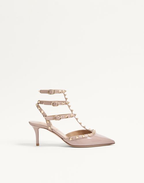 Valentino Garavani - Rockstud Caged Pump 65Mm - Poudre - Woman - Shoes