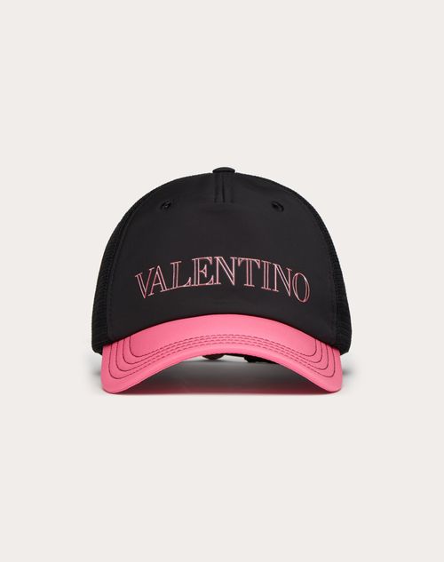 Valentino Garavani - Neon Universe Baseball Cap - Black/pink - Man - Man Bags & Accessories Sale