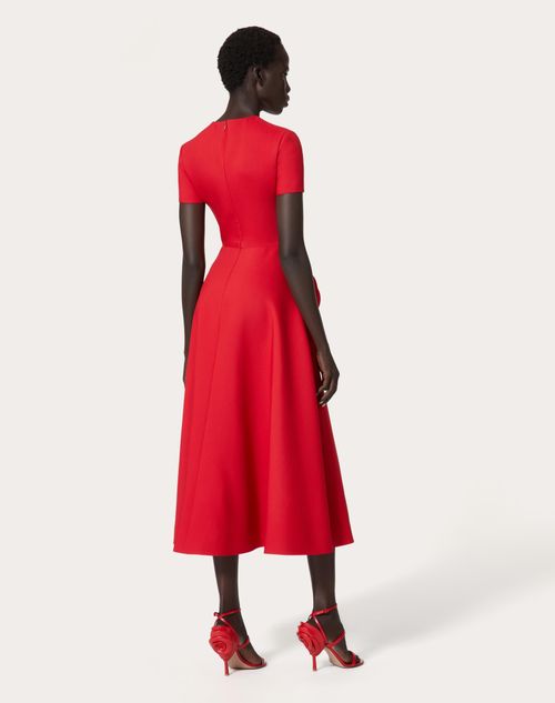 Red cheap crepe dress