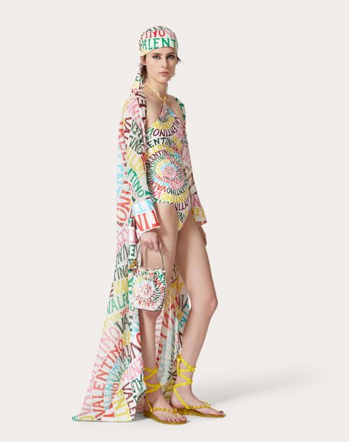 Valentino - Costume Da Bagno In Lycra Valentino Loop - Multicolor - Donna - Beachwear