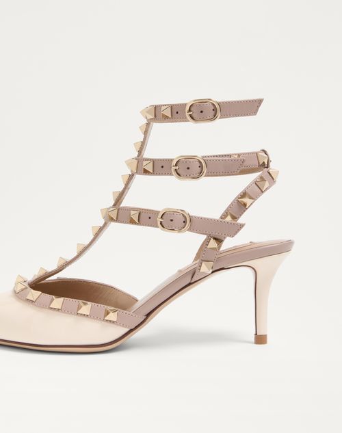 Valentino Garavani - Rockstud Caged Pump 65Mm - Ivory/poudre - Woman - Shoes