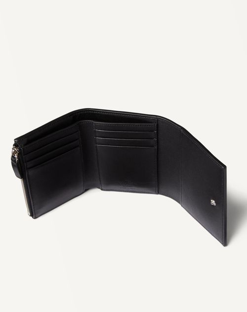【VALENTINO GARAVANI】ミニ Vロゴ シグネチャー ウォレット ミニ Vロゴ シグネチャー カーフスキン ウォレット for メンズ