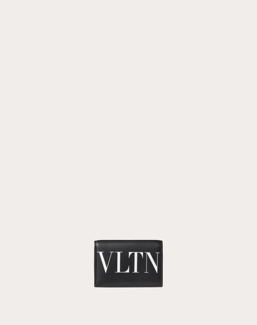 Valentino Garavani - Vltn カーフスキン カードホルダー - ブラック/ホワイト - メンズ - 