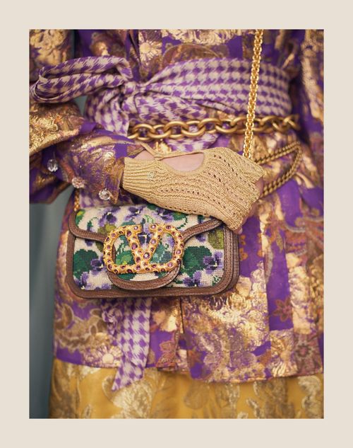 Skirt In Apres L'hiver Silk Lurex Foglioline for Woman in Skirt In Apres L'hiver Silk Lurex Foglioline for Woman in
