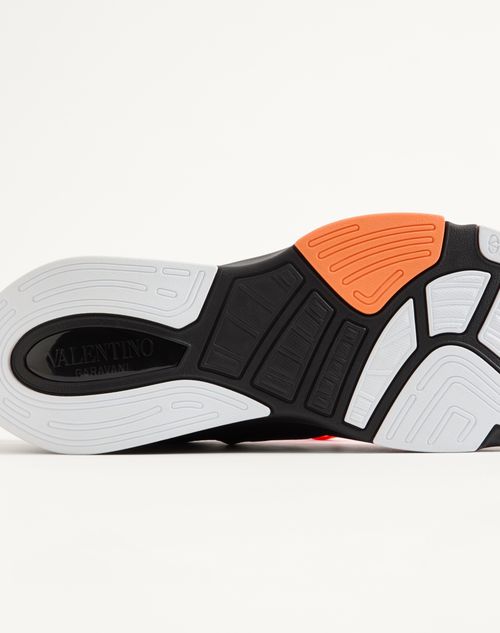 Valentino Garavani - Panther Blaze Low-top Trainer In Ripstop Fabric - Black - Man - Trainers