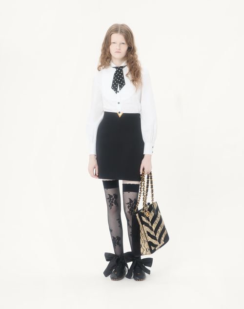 Valentino - Crepe Couture Short Skirt - Black - Woman - Skirts