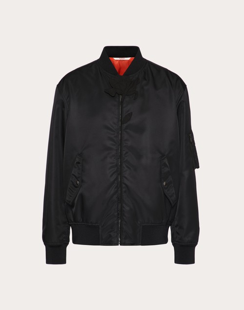 Valentino Black Belted Leather Jacket