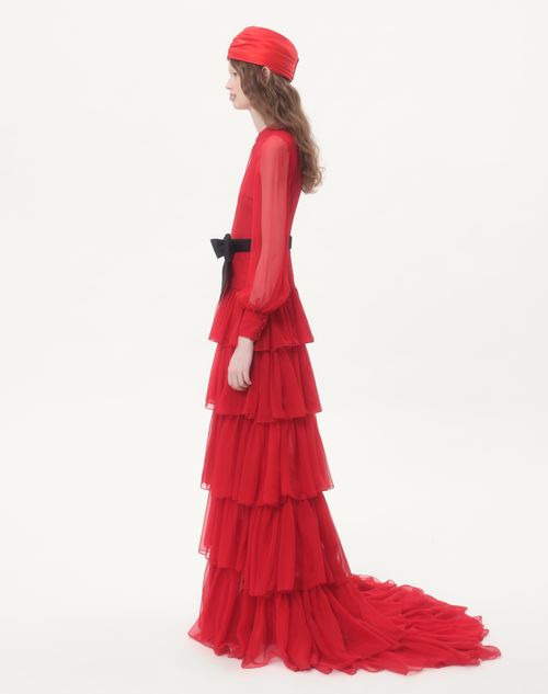 Valentino - CHIFFON LONG DRESS  - Paris - Woman - Gowns