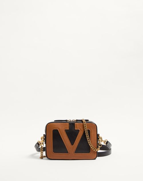 Valentino Garavani - Valentino Garavani Viva Superstar Nappa Leather Crossbody Bag - Black/spice - Woman - Shoulder Bags