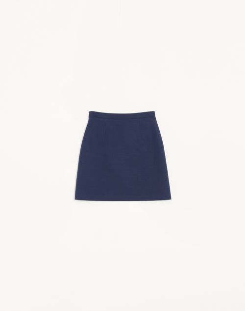 Valentino - Crepe Couture Skirt - Blue - Woman - Ready To Wear