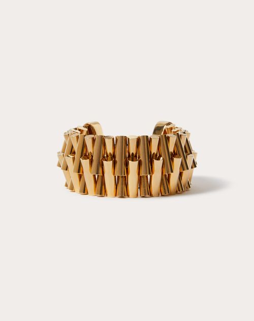 Valentino Garavani - Meshes Of Desire Metal Bracelet - Gold - Woman - Jewelry
