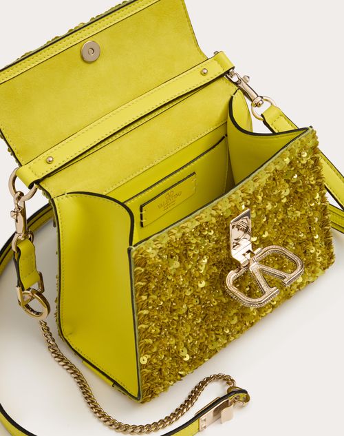 Valentino Garavani - Mini Vsling Embroidered Handbag - Gold - Woman - Woman View All