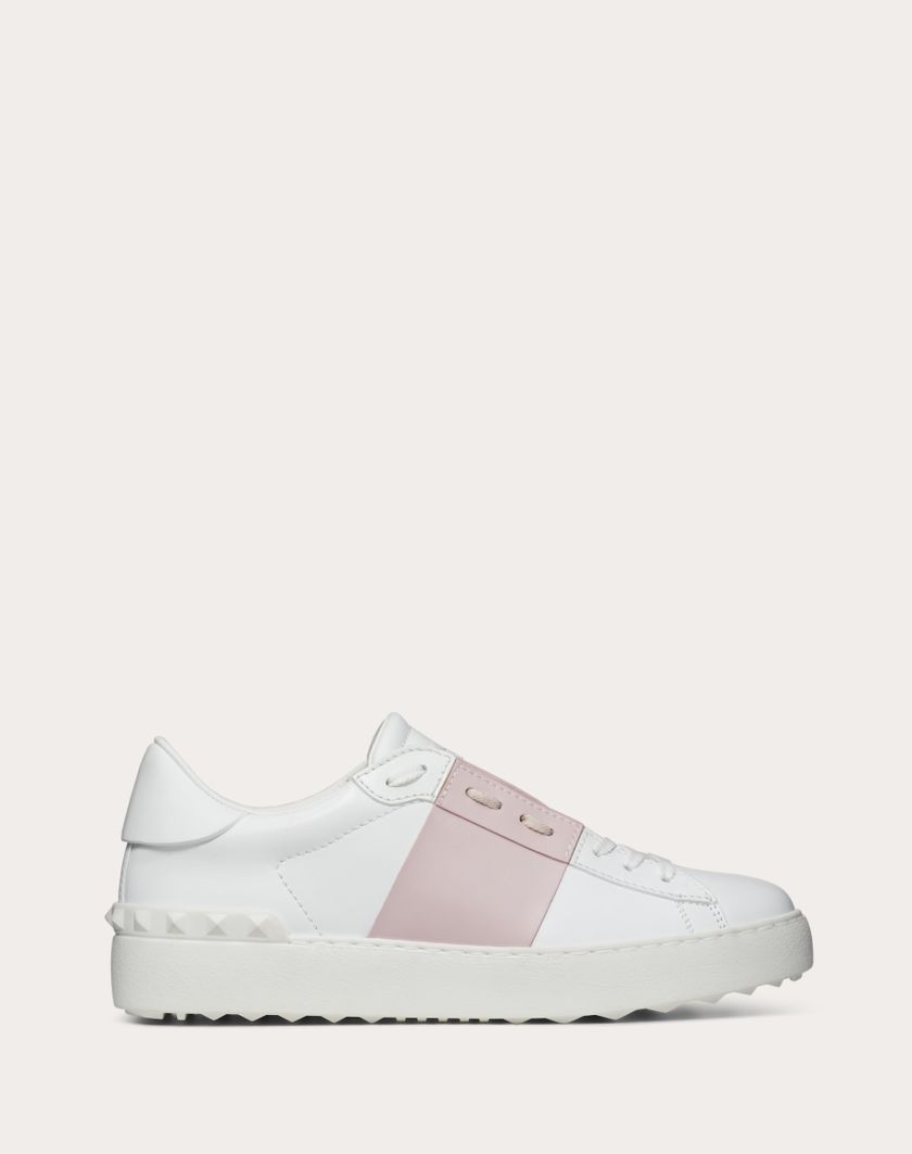 Valentino Handbags Sneaker Open In Vitello per Donna in Bianco/water Rose | Valentino IT