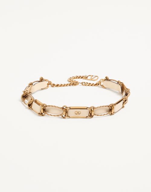 Valentino Garavani - Vlogo Signature Chain Belt - Butter - Woman - Belts