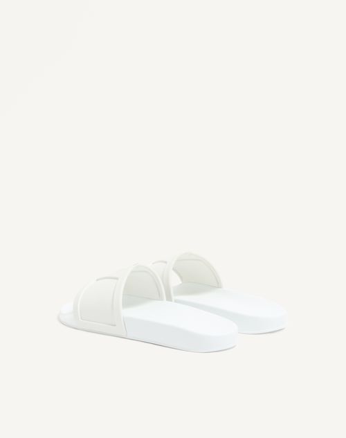 Valentino Garavani - Coolside Rubber Slide Sandal - White - Man - Sandals