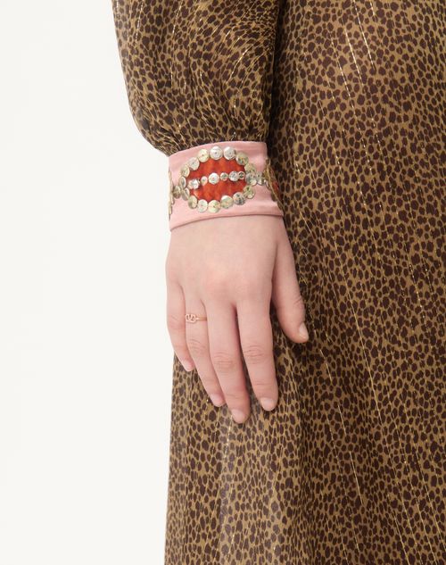 Valentino Garavani - Vlogo Signature Metal And Swarovski® Crystal Ring - Gold/pink - Woman - Jewelry