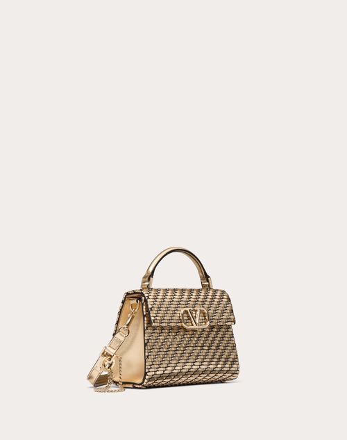 Valentino Garavani Vsling Mini Woven Handbag for Woman in Valentino Garavani Vsling Mini Woven Handbag for Woman in