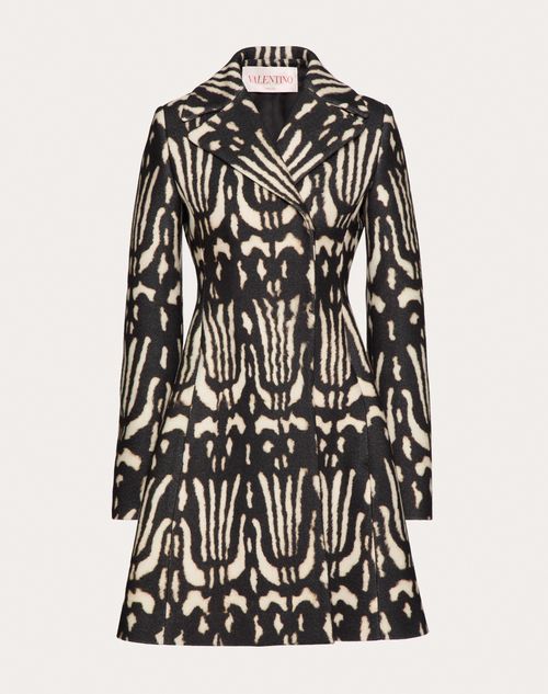 Valentino - Manteau Valentino Wildprint 98 - Noir - Femme - Prêt-à-porter