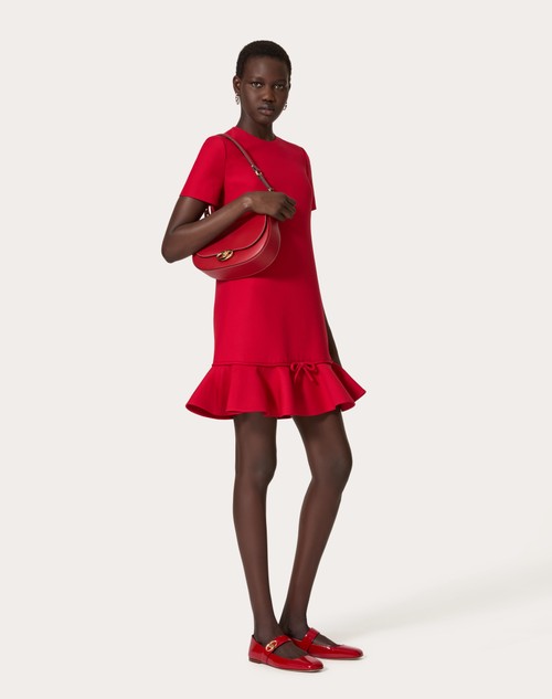 Crepe Couture Short Dress for Woman in Red | Valentino US