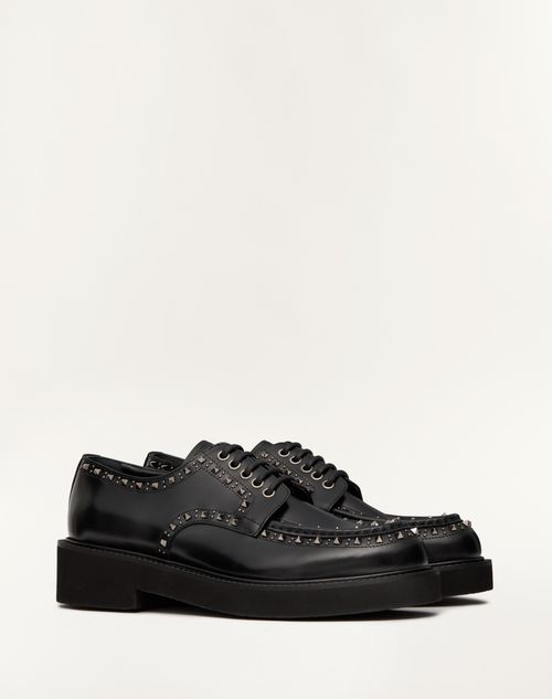 Valentino Garavani Gentleglam Derby Shoe In Calfskin for Man Valentino Garavani Gentleglam Derby Shoe In Calfskin for Man